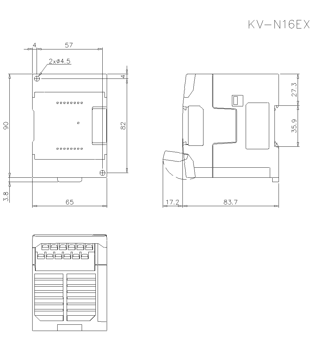 KV-N16EX Dimension