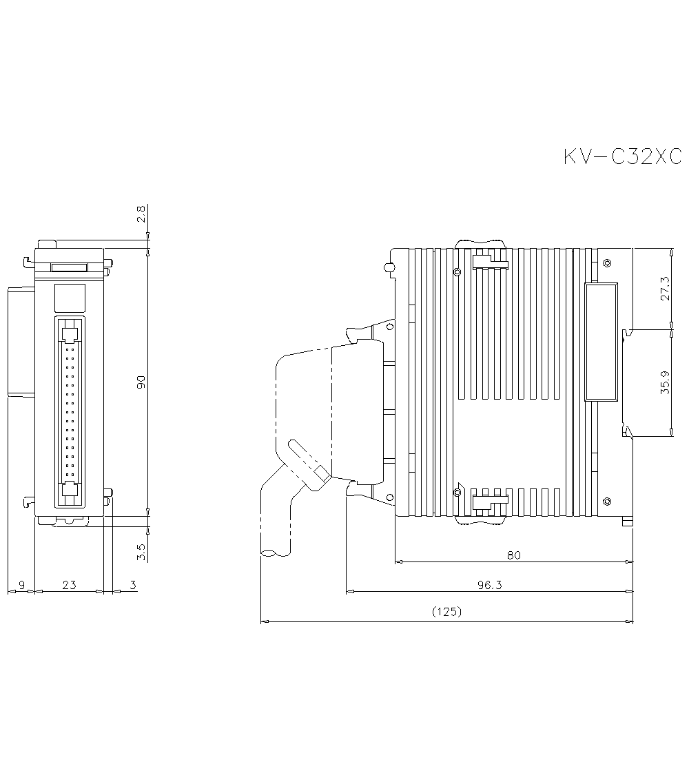 KV-C32XC Dimension