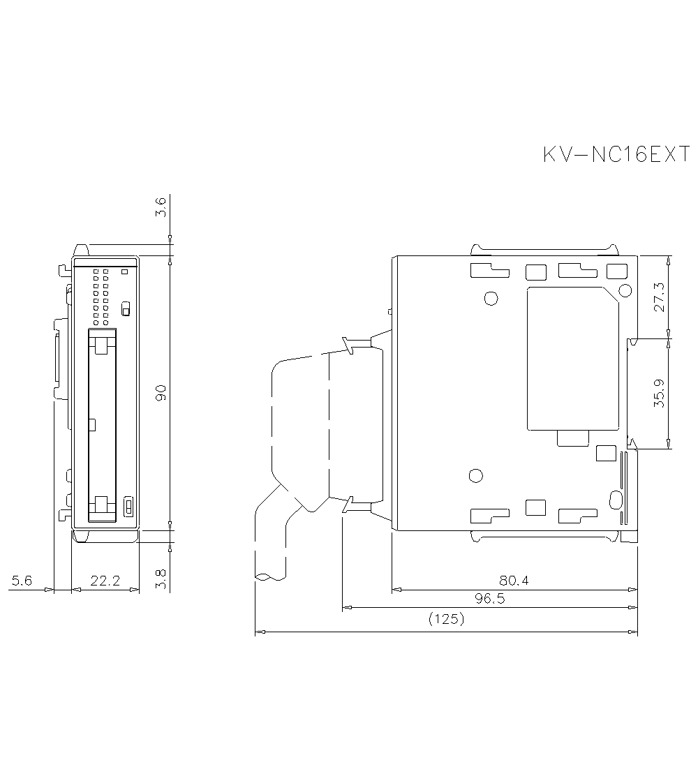 KV-NC16EXT Dimension