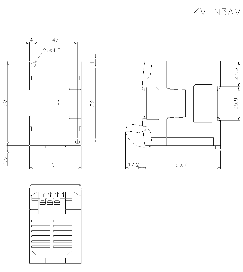 KV-N3AM&nbsp;Dimension