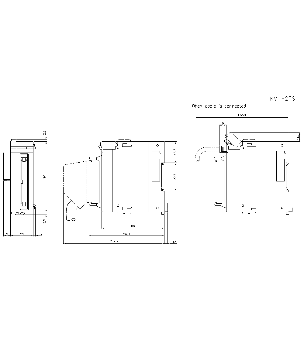 KV-H20S Dimension