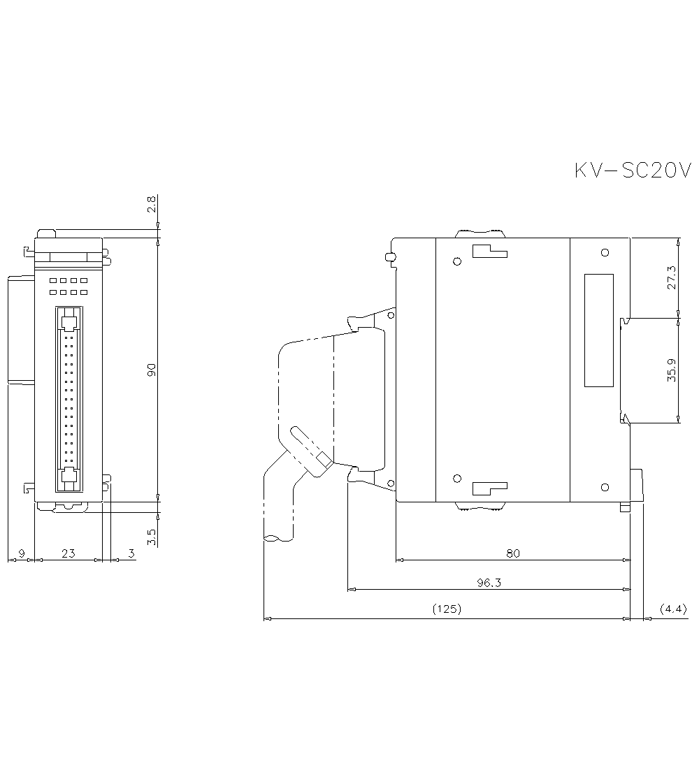 KV-SC20V Dimension