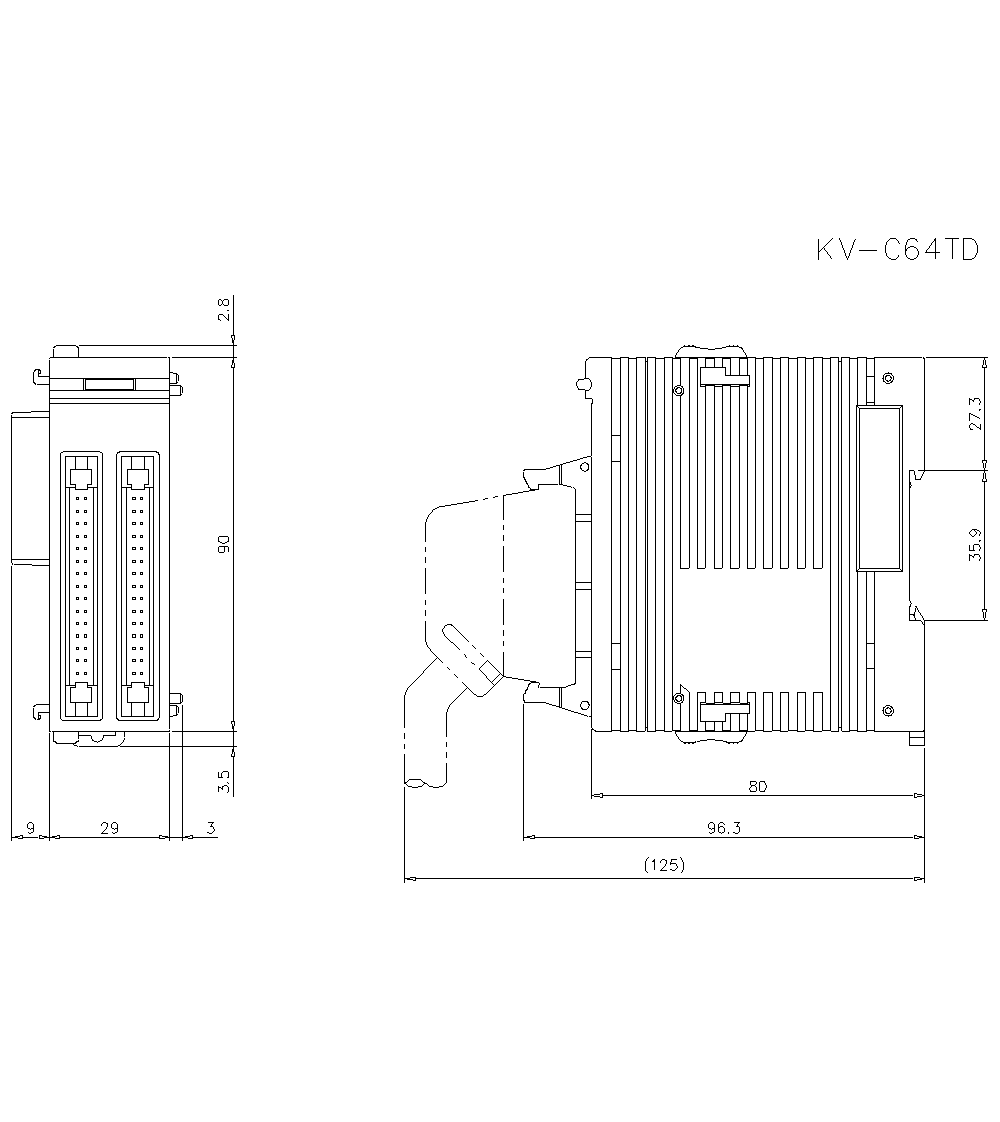 KV-C64TD Dimension