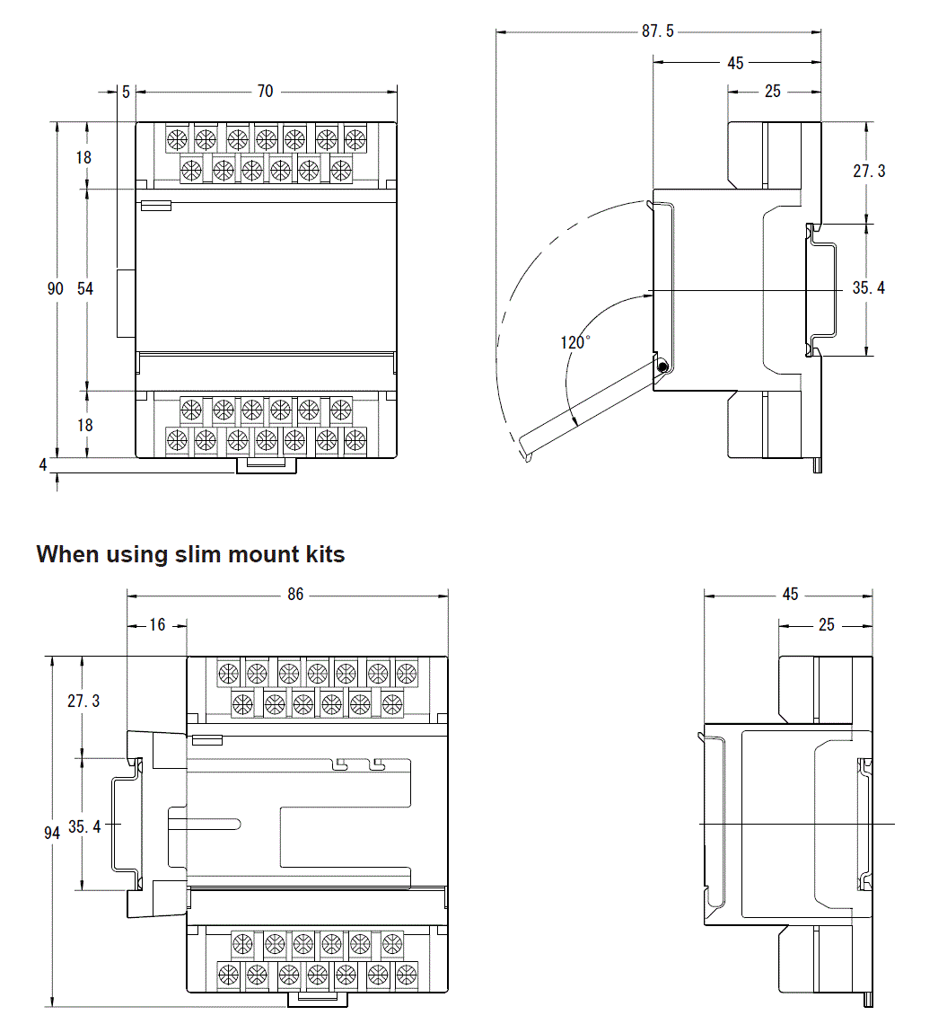 KL-4AD&nbsp;Dimension