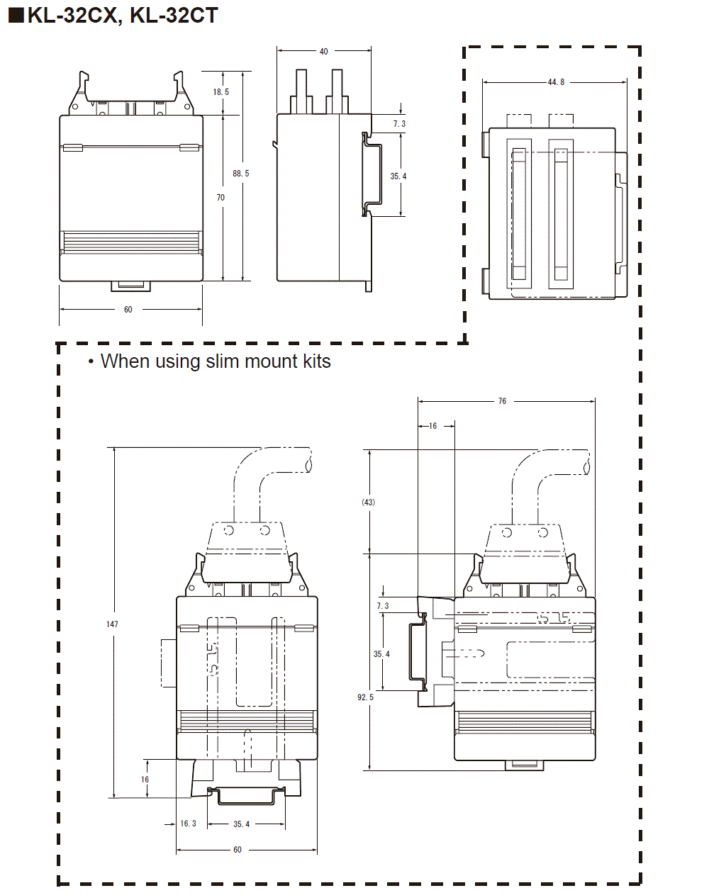 KL-32CT Dimension