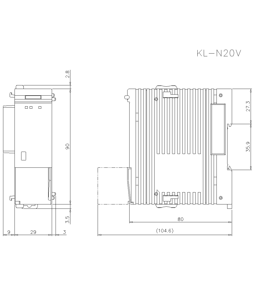 KL-N20V Dimension
