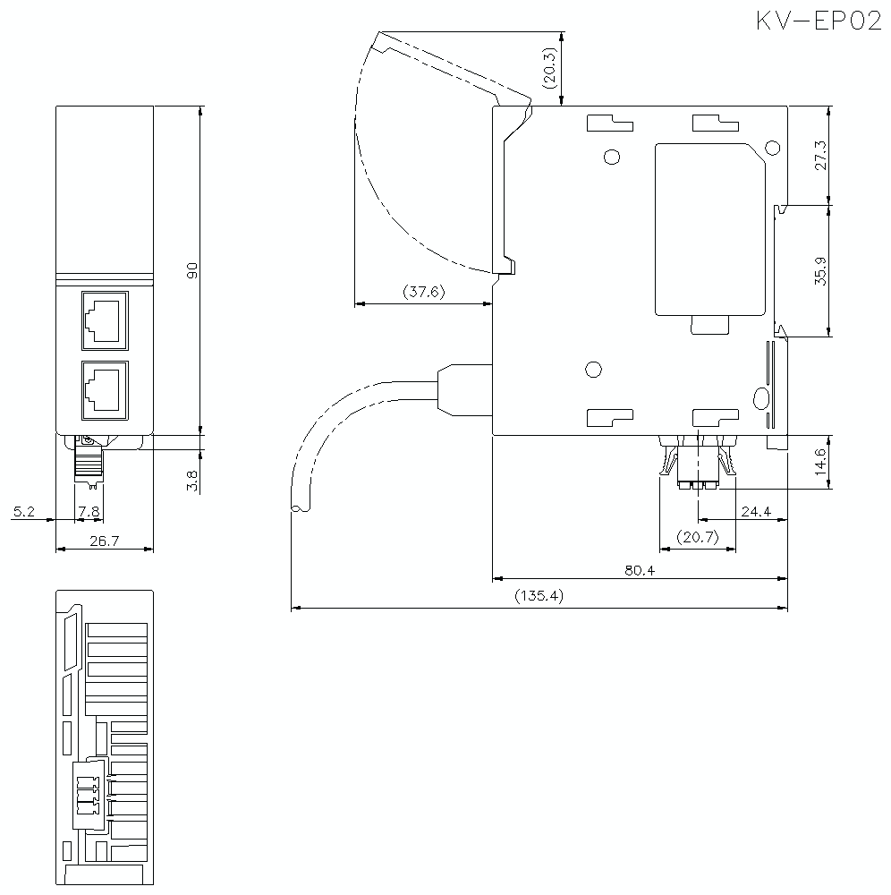 KV-EP02 Dimension