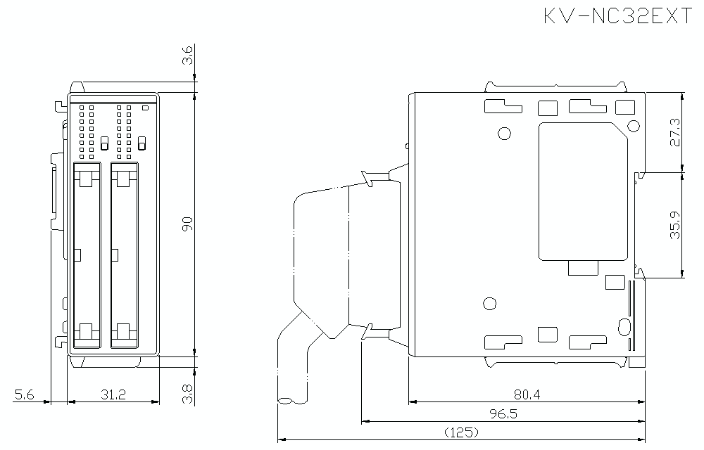 KV-NC32EXT Dimension