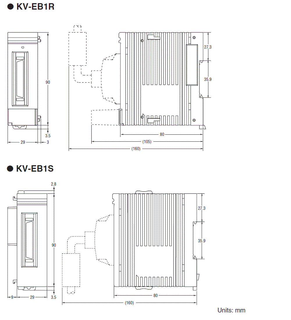 KV-EB1 Dimension