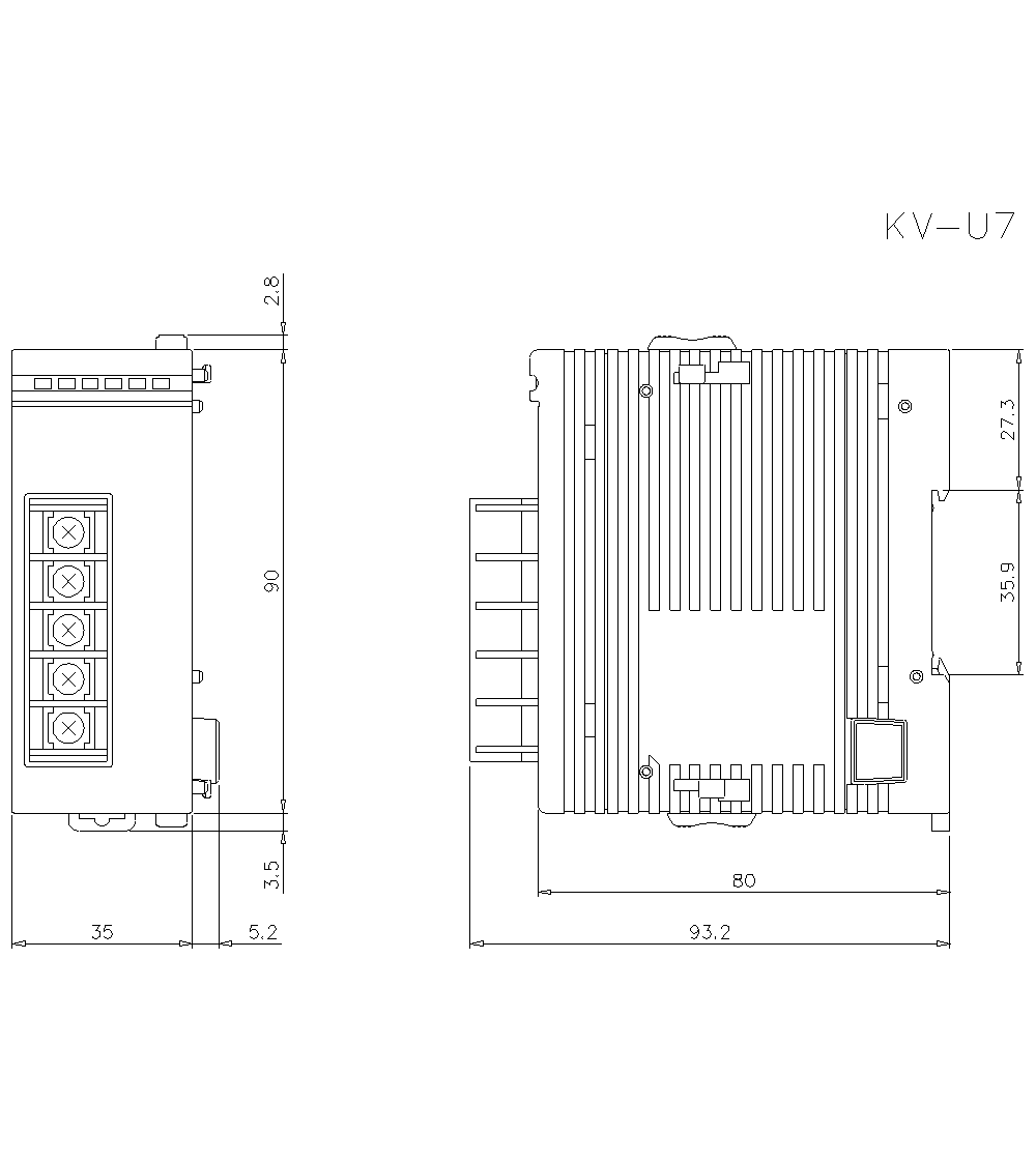 KV-U7 Dimension