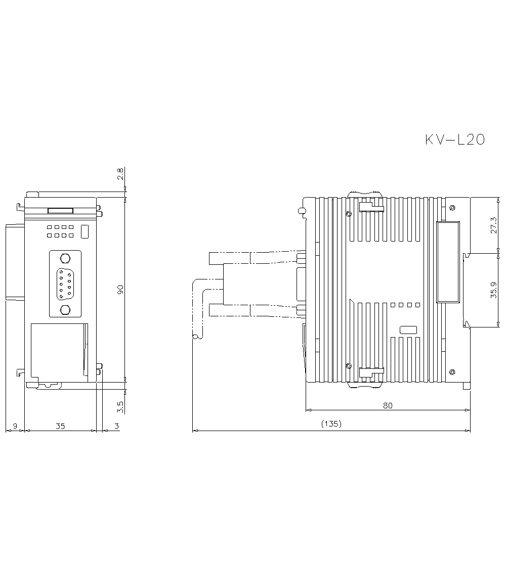 KV-L20&nbsp;Dimension