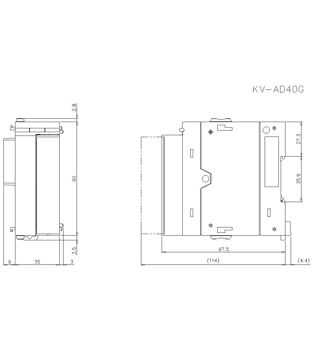 KV-AD40G Dimension