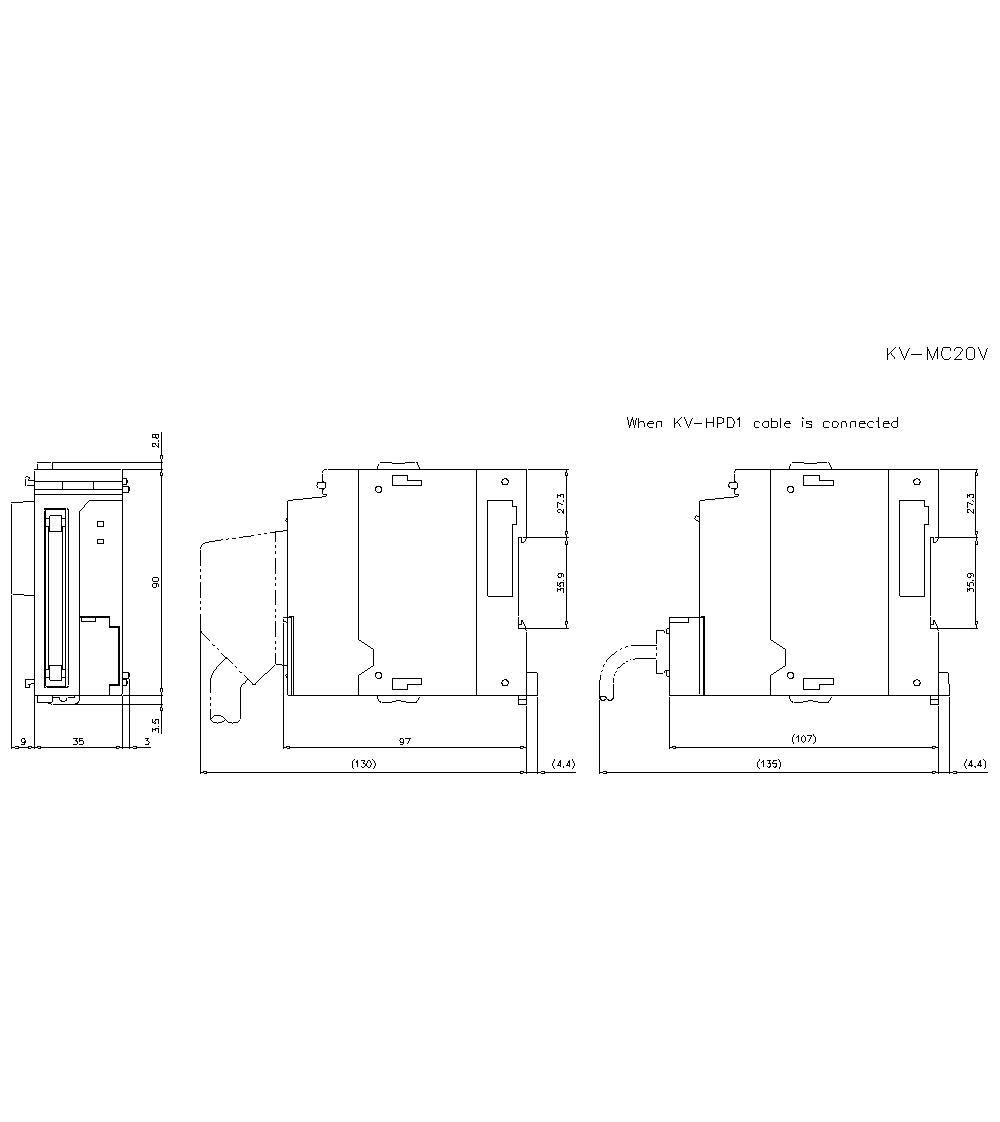 KV-MC20V Dimension
