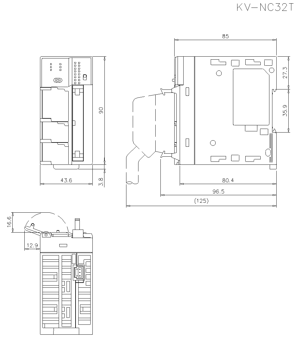 KV-NC32T Dimension
