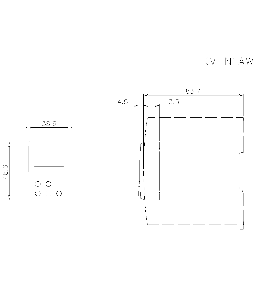 KV-N1AW Dimension