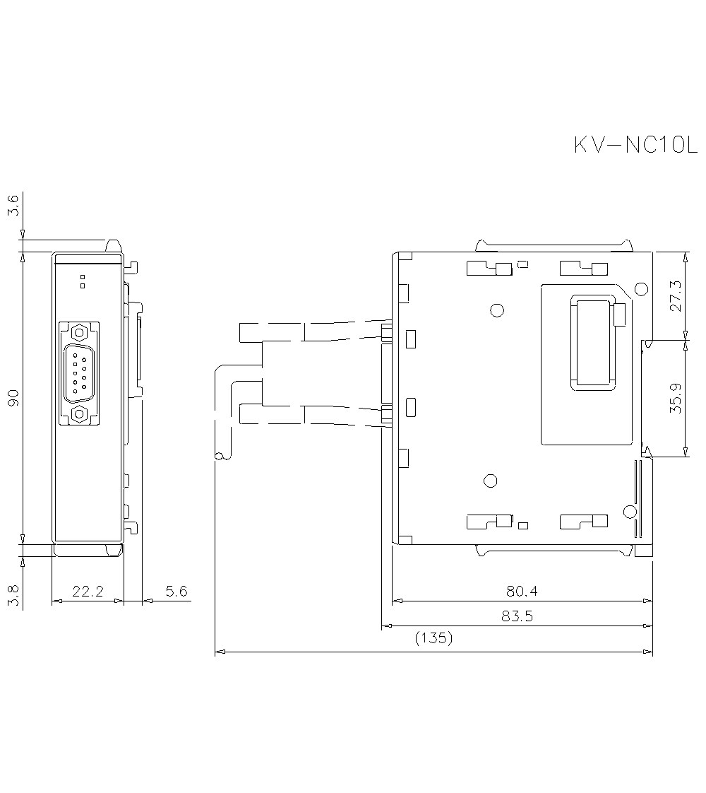 KV-NC10L&nbsp;Dimension