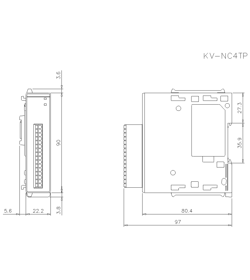KV-NC4TP&nbsp;Dimension