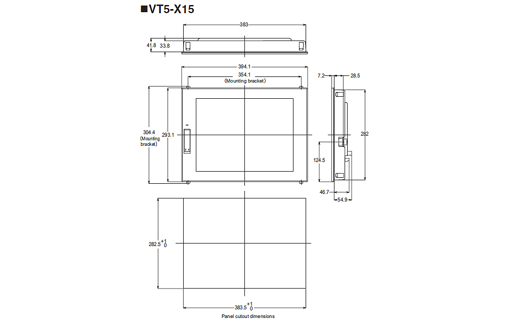 VT5-X15 Dimension