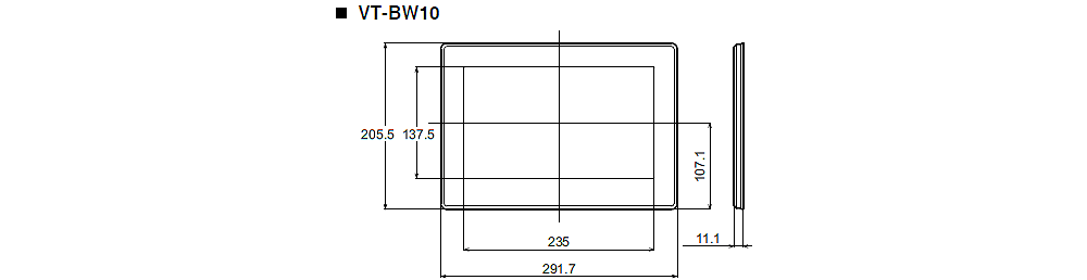 VT-BW10 Dimension