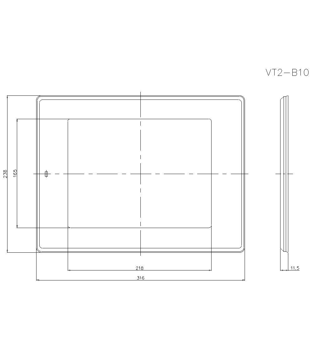 VT2-B10&nbsp;Dimension