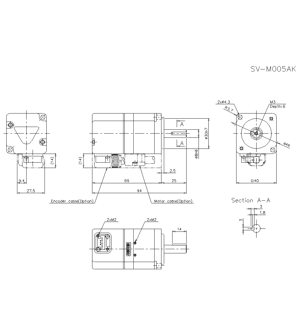 SV-M005AK Dimension