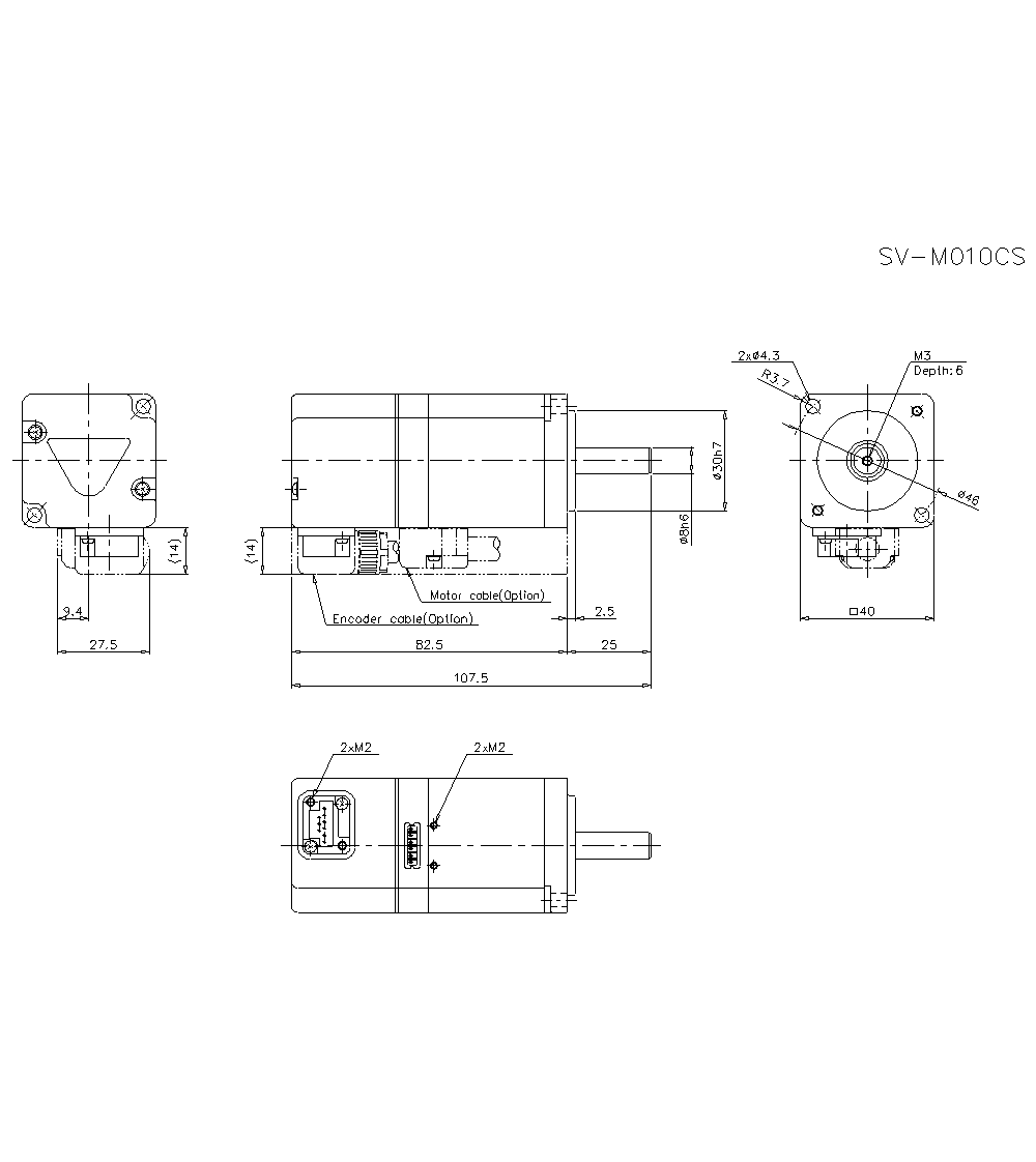 SV-M010CS Dimension