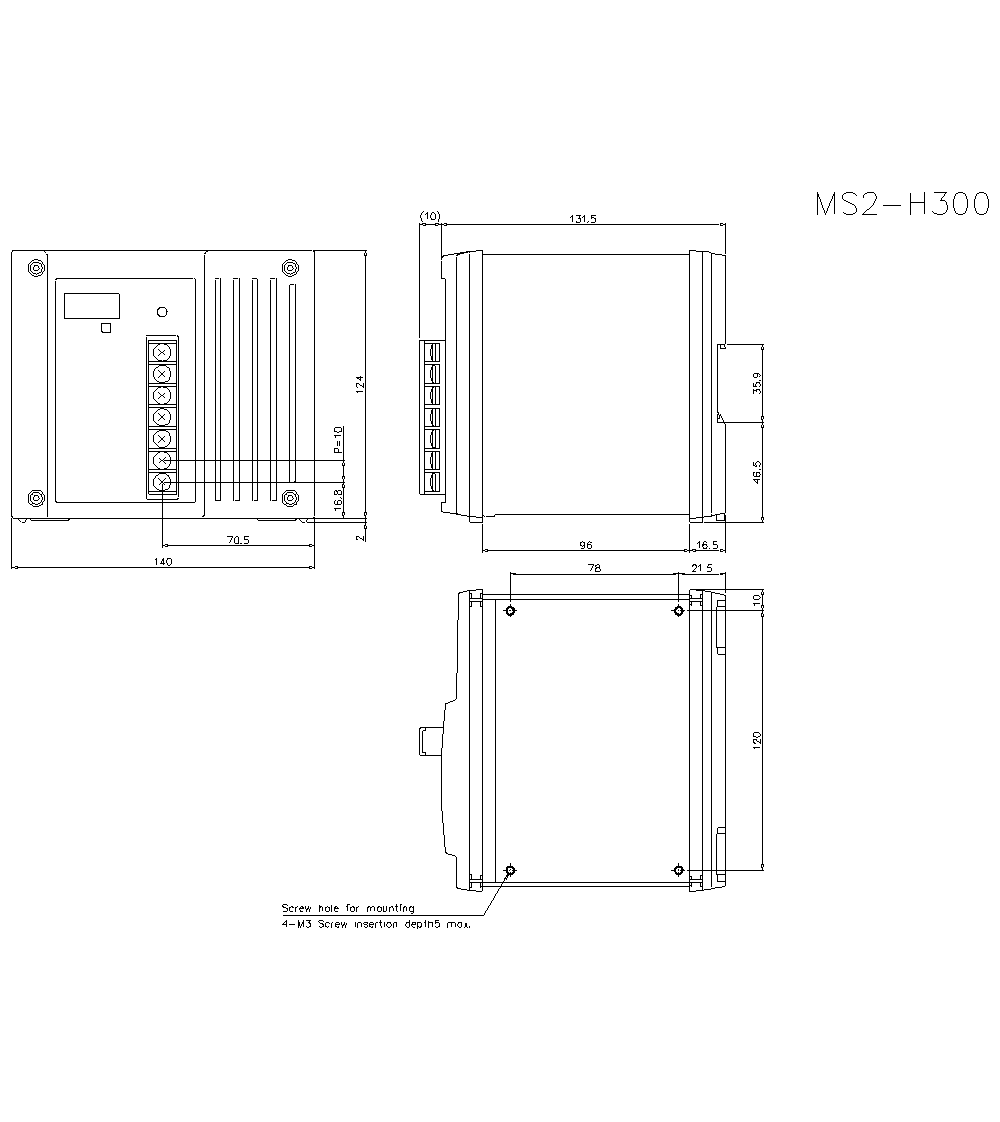 MS2-H300 Dimension
