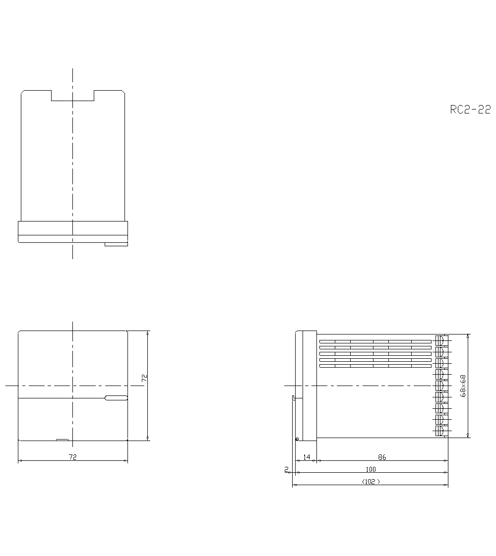 RC2-22&nbsp;Dimension