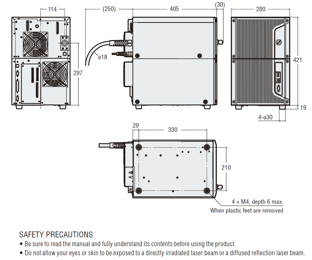 MD-X1000/1500&nbsp;controller&nbsp;Dimension