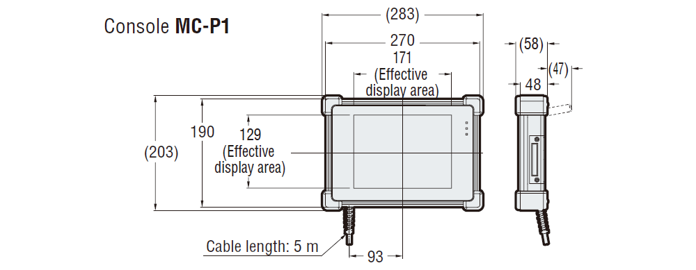 MD-X1000/1500 Dimension