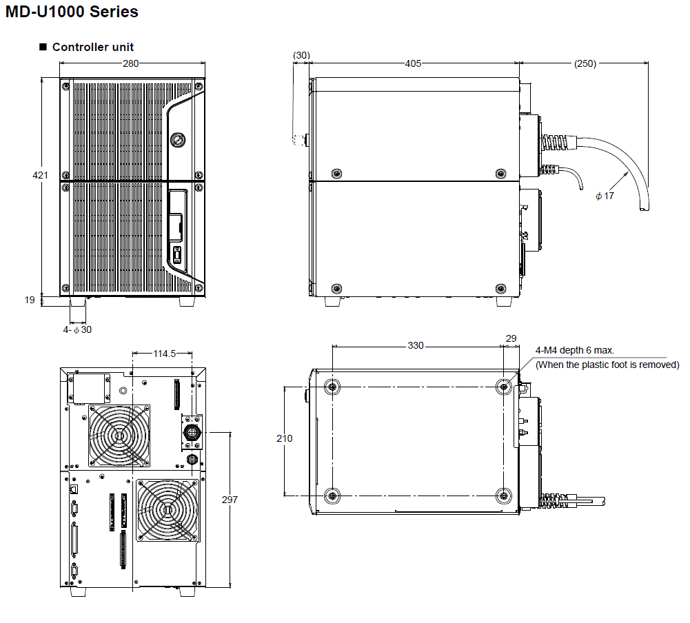 MDU1000-CONT Dimension