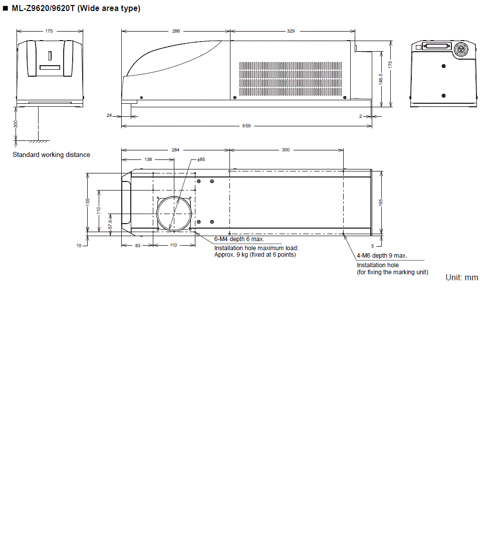 ML-Z9620(T) Dimension