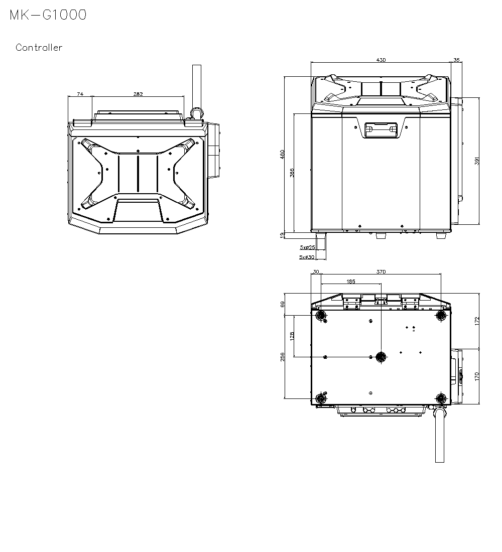 MK-G1000/MF/PW/PY/SA/SF/G1100/GE100 Dimension 01