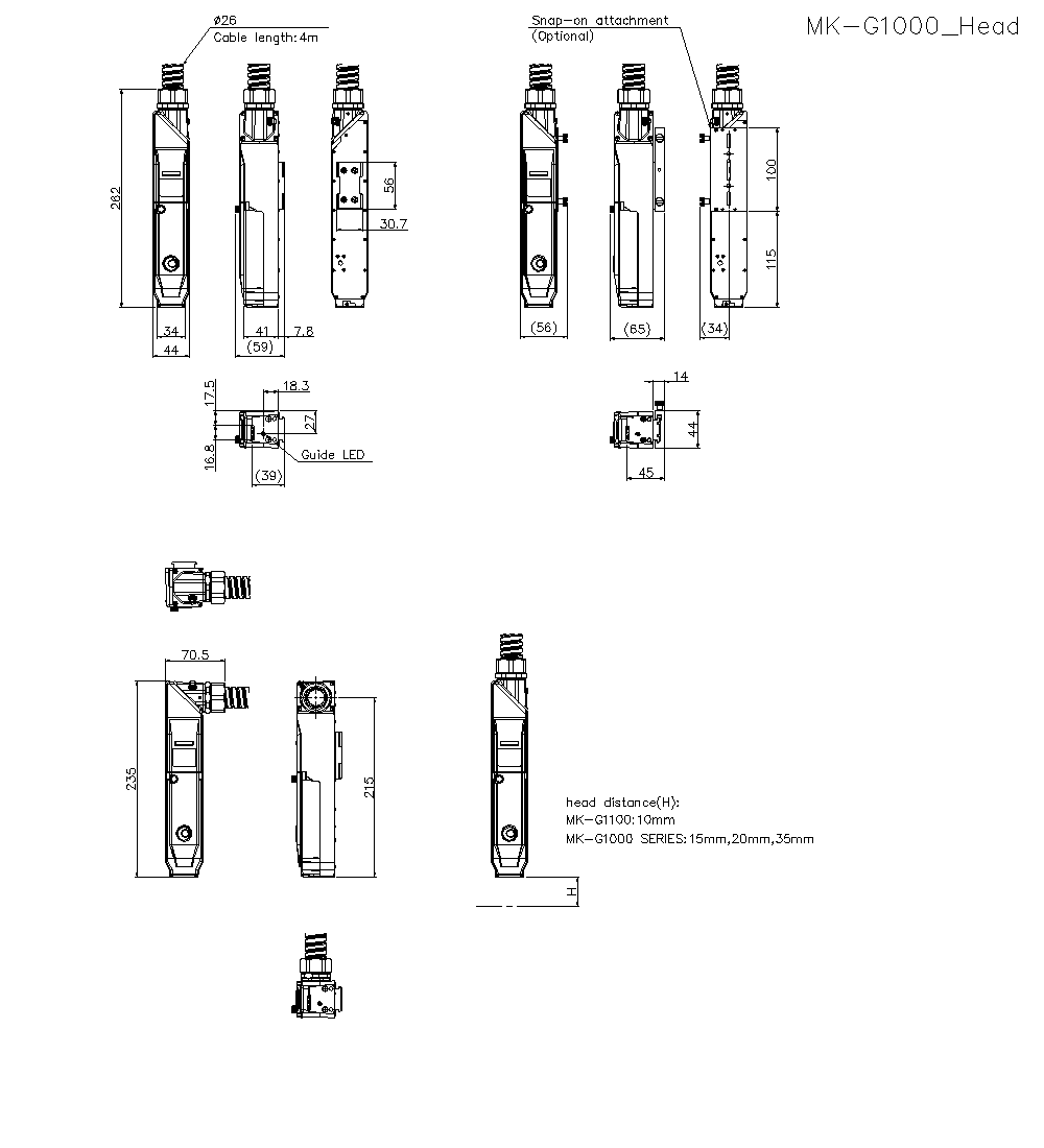 MK-G1000/MF/PW/PY/SA/SF/G1100/GE100/HEAD Dimension 01