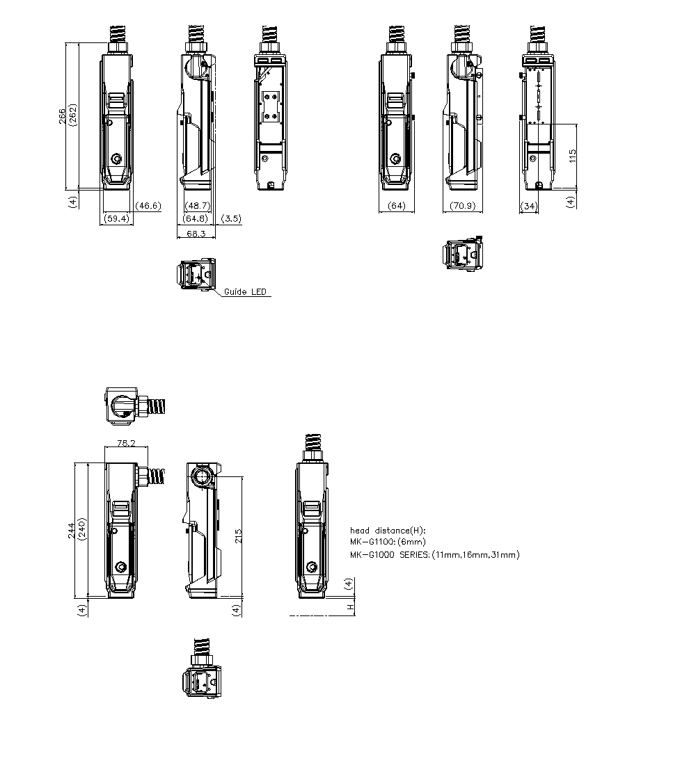 MK-G1000/MF/PW/PY/SA/SF/G1100/GE100/HEAD Dimension 02