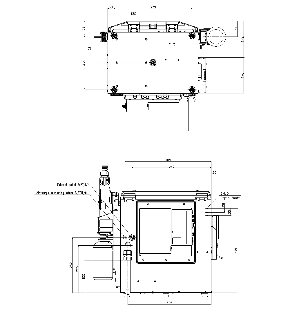 MK-G1000/MF/PW/PY/SA/SF/G1100/GE100/D1A/QD1/C1 Dimension 02