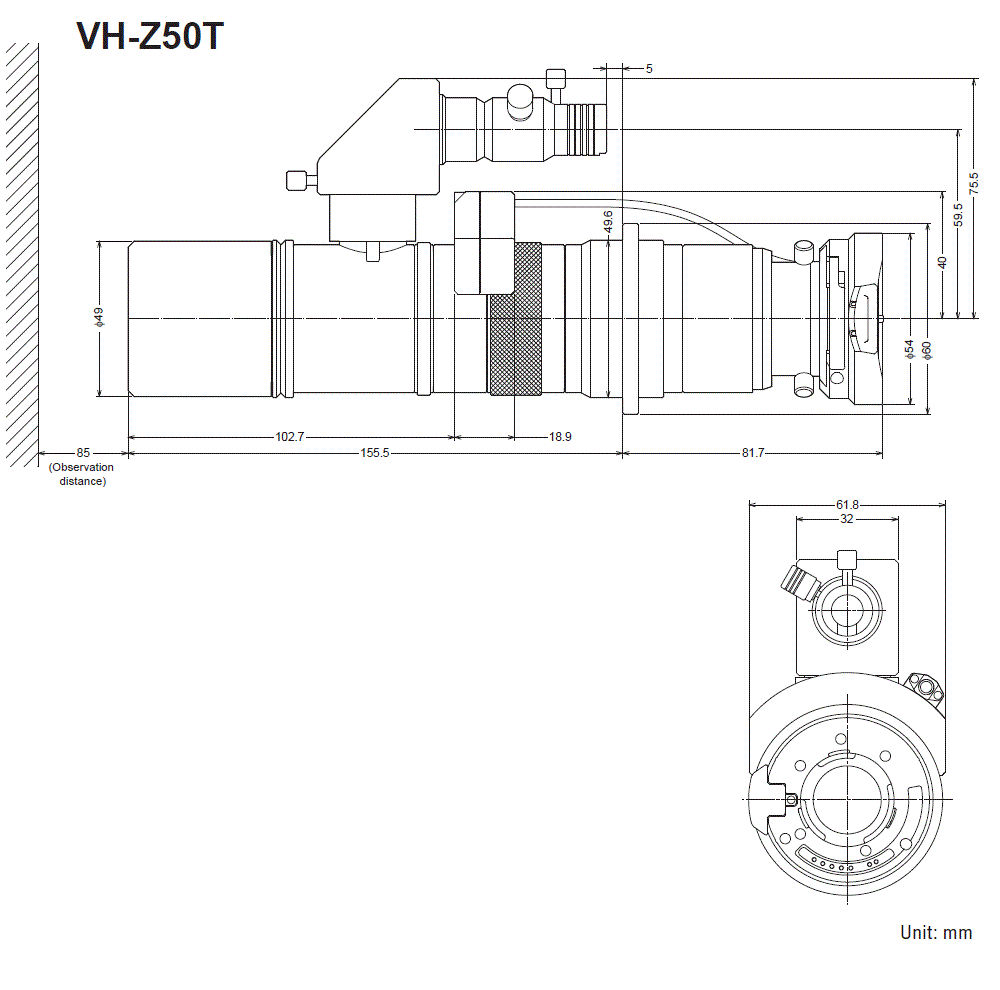 VH-Z50T&nbsp;Dimension