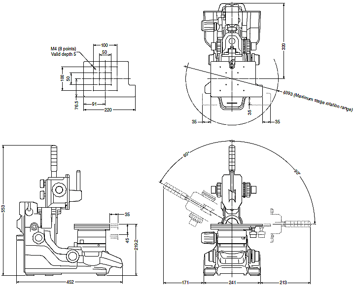 VHX-S300 Dimension