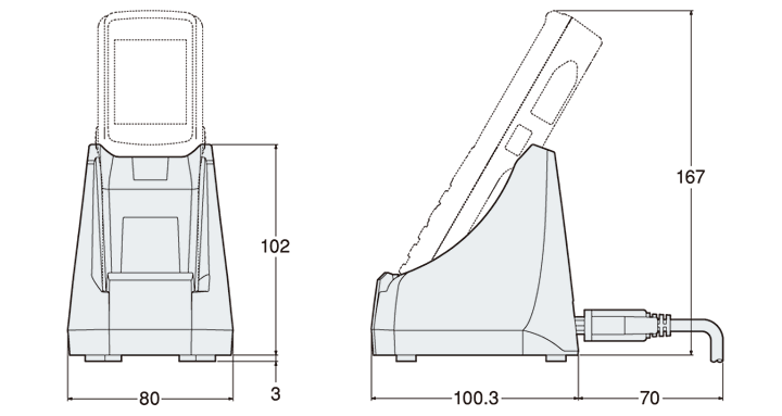 BT-UC10R Dimension