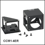 小型30 mm笼式立方，用于棱镜和分光束立方
