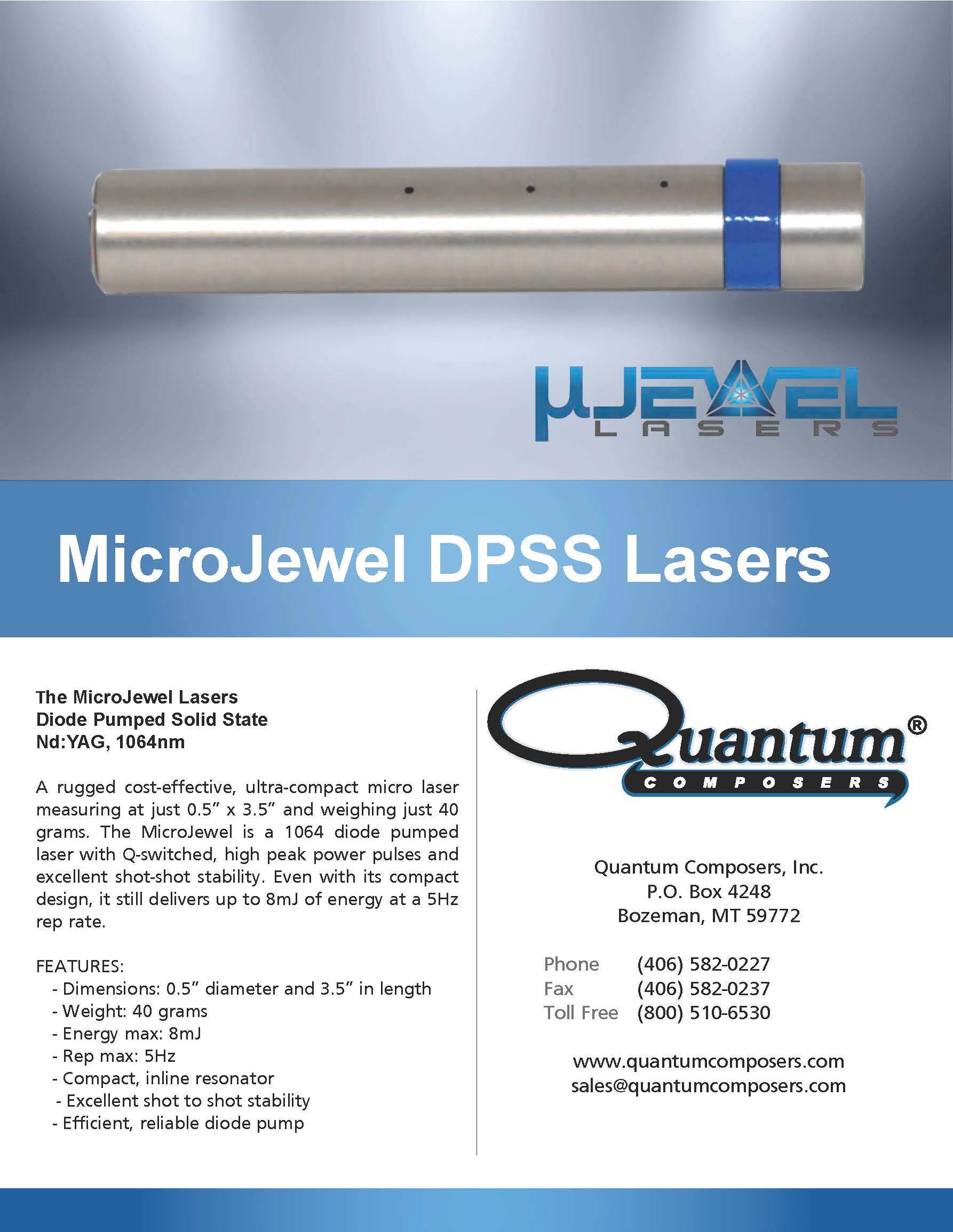 纳秒脉冲手持式激光器