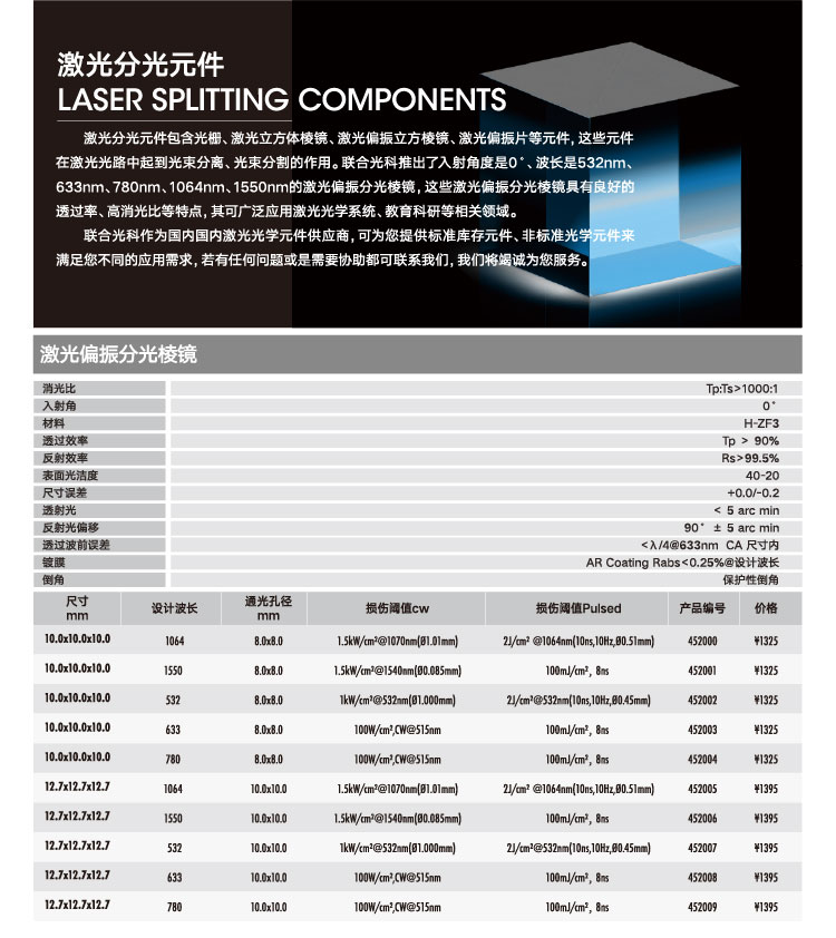 激光分光元件-分光棱镜.png