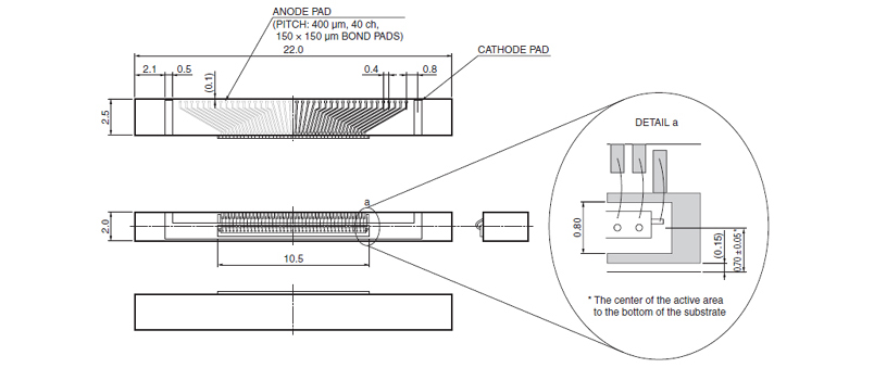 g8909-01 铟镓砷pin光电二极管阵列